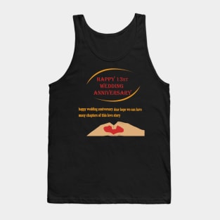 happy 13st wedding anniversary Tank Top